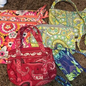 Vera Bradley Bag Bundle. 5 Items.